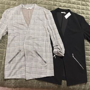 Maurice’s Women's Plaid and Black Blazers